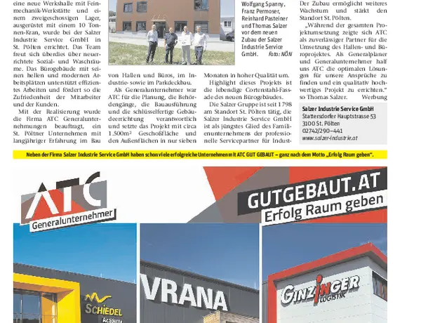 Baureportage Firma Salzer